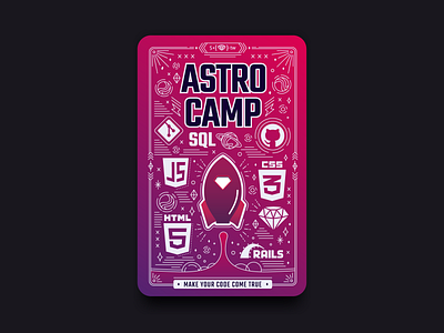 ASTRO Camp card design