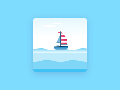 Sail boat illustration illustration vector