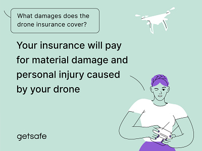 Carla drone illustraion insurance vector