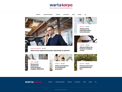 Web Design for WartaKorpo insurance poland webdesign website