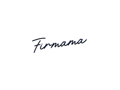 Firmama Logotype ai caligraphy illustrator logotype mark stroke vector