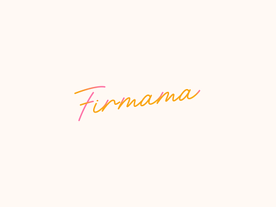 Firmama Blog Logotype Design buisness caligraphy creative enterpreneur logotype mother