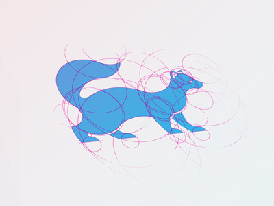 Sable Logo animal circle logo process sable vector vector graphics