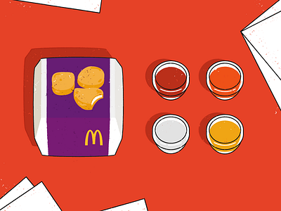 What's your favorite sauce? chicken dipping sauce food illustration mcdonads mcnuggets poland sauce vector