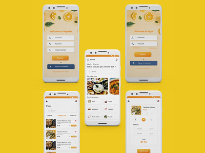 Food delivery app design concept app designconcept food foodapp ui uidesign