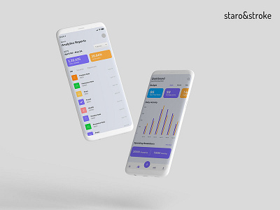 Finance app design concept