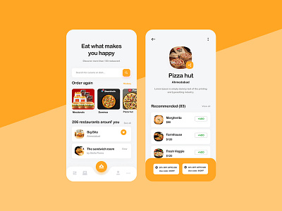 Online Food Ordering App app appconcept appdesign food food delivery foodapp onlinefood ui uidesign ux
