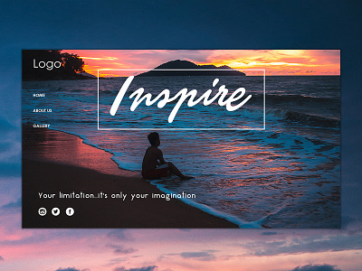 Waves and ocean front page imagination inspire landing page web website
