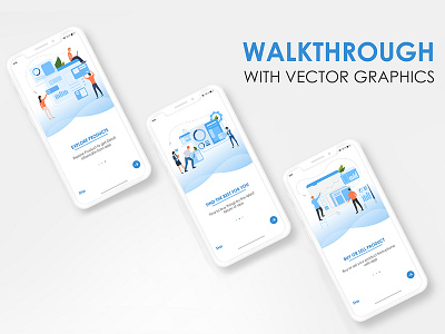 Walkthrough app design graphics ios products walkthroug