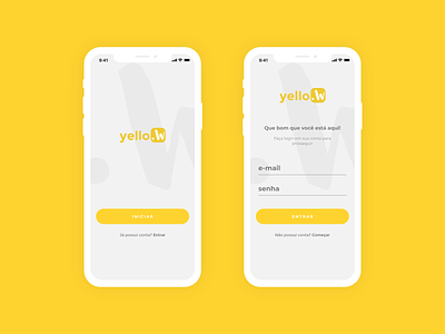yello.w | Mental Health App - UX/UI app flat health health app mental health mentalhealth minimal ui ux web