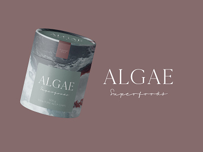 Algae Superfoods Packaging branding design novel food product