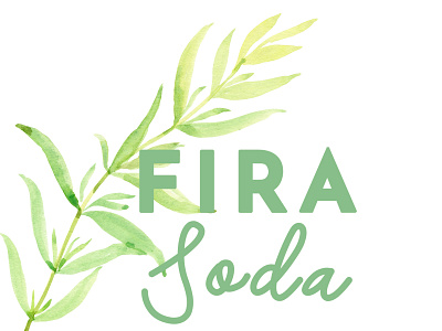 Fira Soda - Logotype branding cbd food novel food product typography