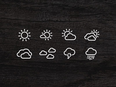 Weather Icon Set app fishing icon set ios vector weather