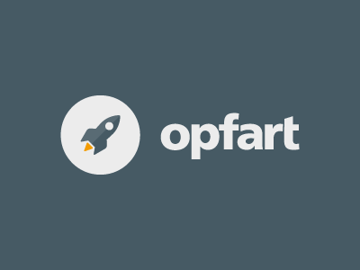 Opfart.dk logo logo rocket seo