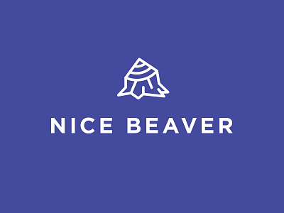 Nice Beaver logo beaver logo wood stump