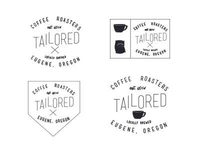 Coffee Shop rebrand logo typography