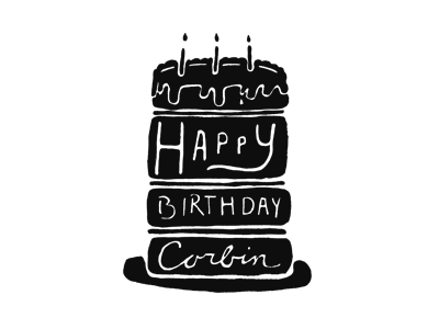 Custom Birthday Card birthday card handlettering illustration lettering