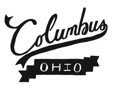 Columbus Sticker handlettering lettering sticker typography