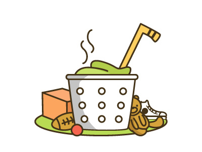 Dirty Laundry app icon icon work laundry linework mess