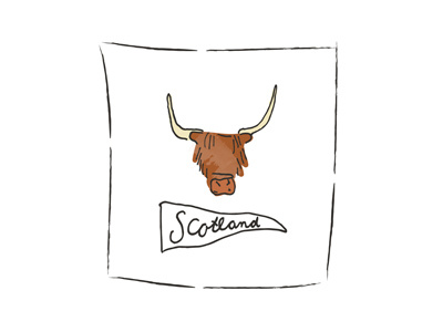 Scotland Illustration abroad country doodle handlettering lettering scotland