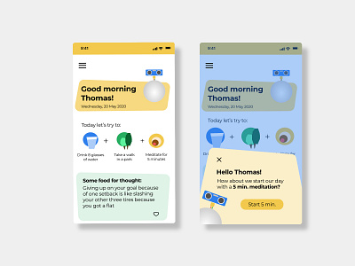 Melibot app app app design calm design figma flat illustration typography ui ux