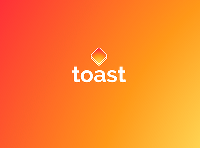 Logo design for Toast 🍞💕 app design branding design figma flat flatdesign gradient logo gradients illustration logo modern typography ui ux