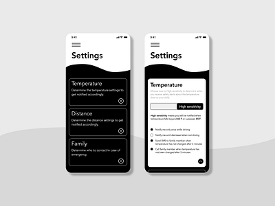 Sensorsafe redesign (settings)