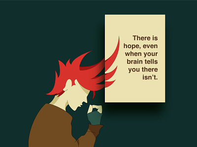There is hope! campaign depression hope illustration illustrator mental health mental health awareness