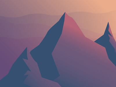 Mountains are calling me! gradient gradients illustration illustrator mount mountain mountains