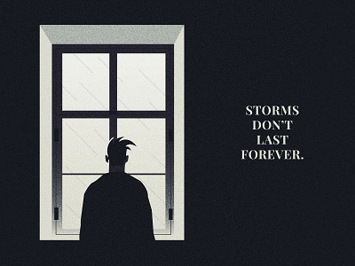 Storms don't last forever. depressed depression illustration illustrator mental health awareness mentalhealth storms