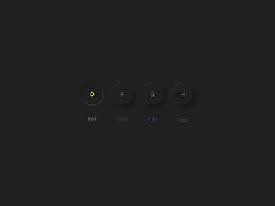 Neumorphic Javascript Drum Kit