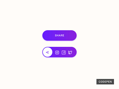 Dail UI 010 - Share Button | Pure CSS