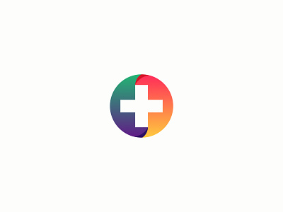 Design for a healthcare startup branding cross gradient health healthcare identity illustration logo logotypes