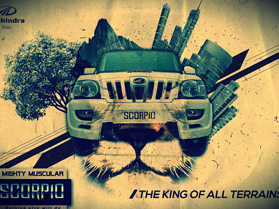 Mahindra Poster Design Entry design graphic mahindra poster