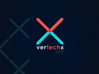 VertechX Logo Design branding illustration logo tech fest