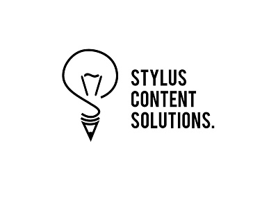 Unused logo proposal bulb content logo pen s