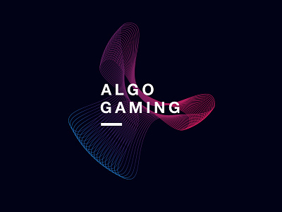 Experimenting with a concept abstract gaming gradient line logo