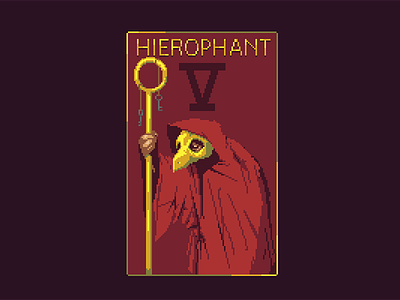 Pixel Tarot - Hierophant hierophant pixel art tarot