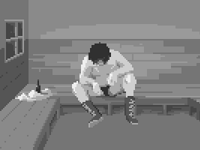 The Giant at rest andre the giant pixel art wrestling