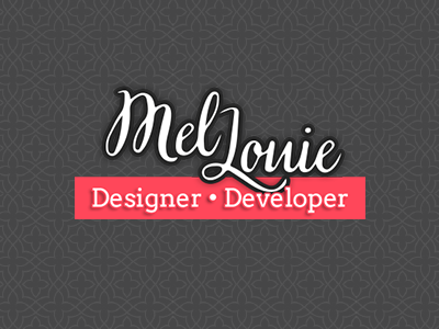 New Personal Branding branding designer developer logo script