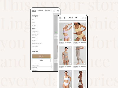 Belle You | mobile app bra clothes design lingerie mobile mobile app design mobile design ui ui design uidesign uxui