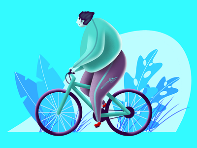 Cycling || Digital Art cycling digital art digital illustrations drawings flat illustration graphic design illustration illustrator infinite painter ipad pro photoshop sports ui ux