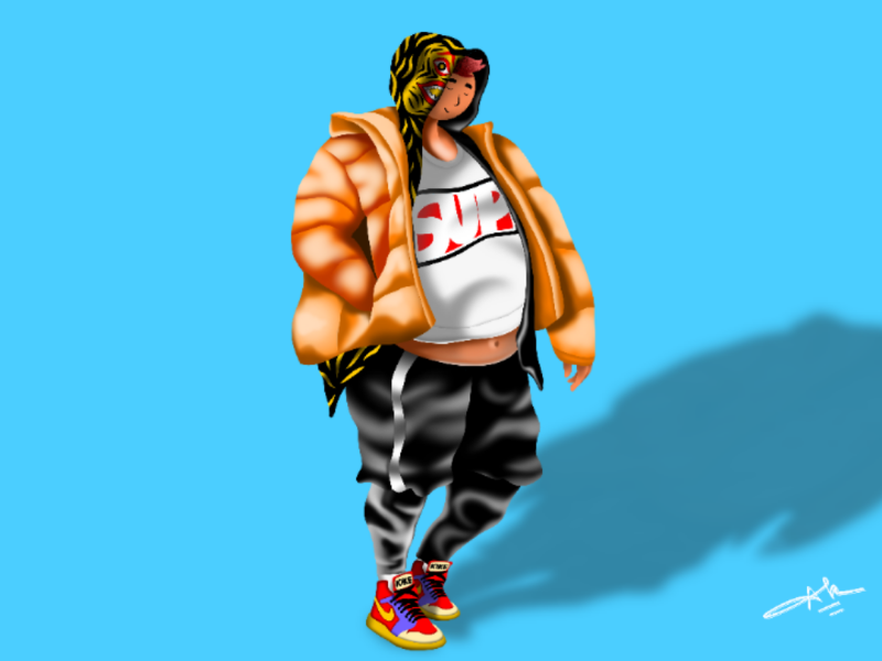 Hypebeast style || Digital Art sketch portrait vector art drawing ipad pro infinite painter ux ui graphic design clothing shoes design fashion mens fashion hypebeast style hypebeast illustrator illustration digital art