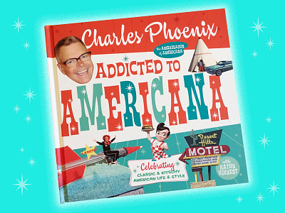 Addicted to Americana americana book cover book cover design book design fun kitsch retro typography