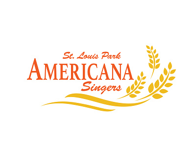 SLP Americana Singers Logo branding logo typography