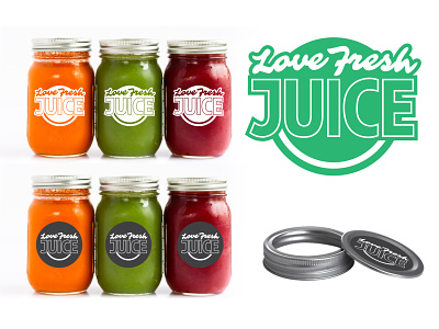 Love Fresh Juice Logo Revamp + Packaging branding logo packaging