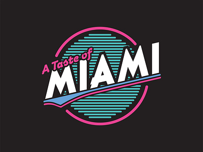 A Taste of Miami Food Truck branding logo typography