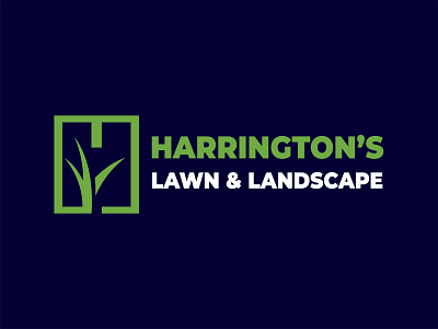 Harrington's Lawn & Landscape branding logo