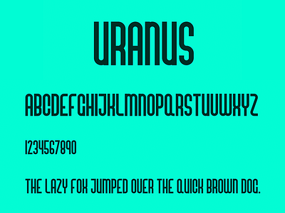Uranus font typography