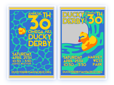 Ducky Derby 2020 design illustration poster print typogaphy